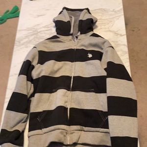 Polo zip up hoodie